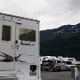 <p align=left>Et commence la série des RV park tassé. Valdez, trois nuits à 37$US la nuit, trois services. On peut visiter la ville à pied.